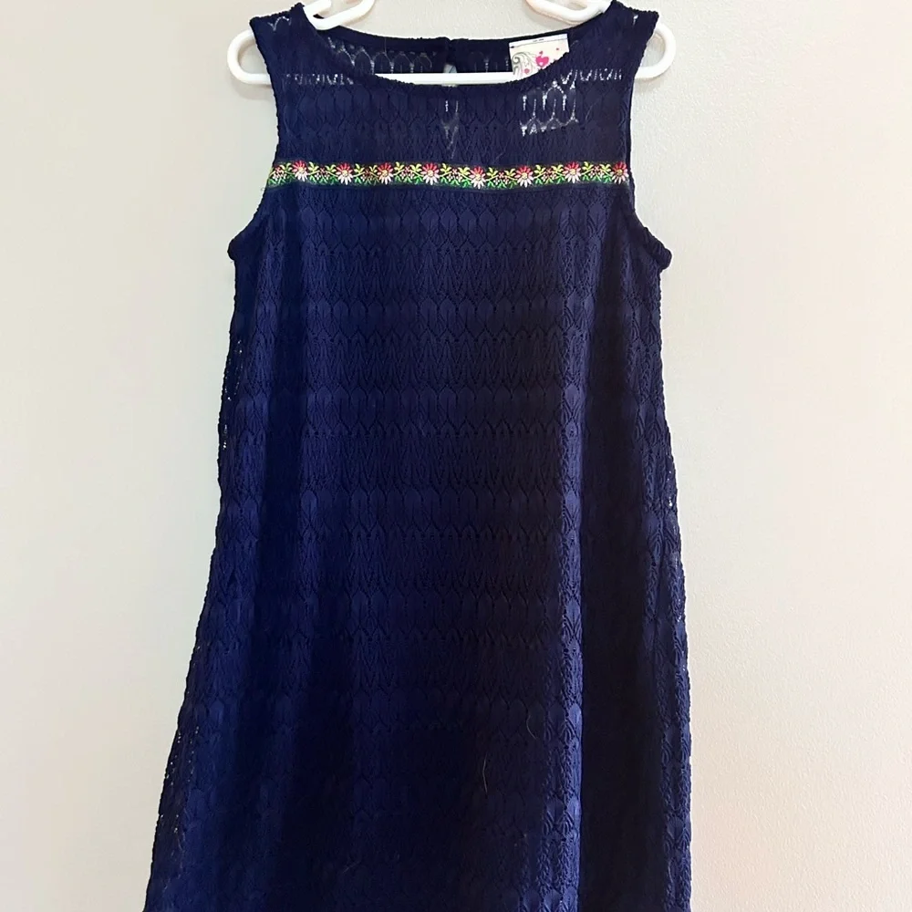 Red and Navy Kids Dress Set